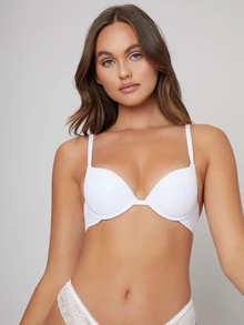 SHAPORA 2pcs Women's Solid Color Underwire Bras - Multicolor - View 5