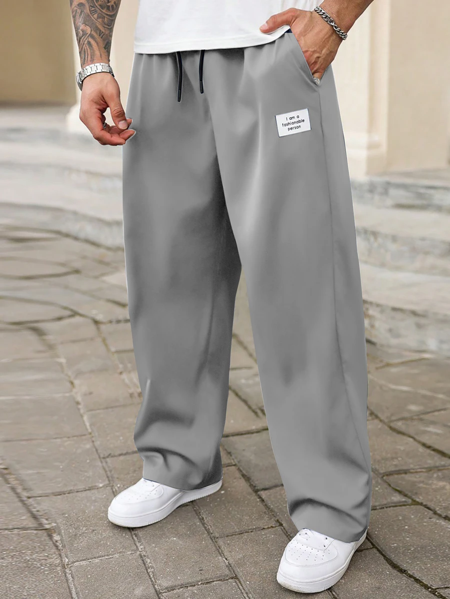 Manfinity Homme Pantalones de talla grande para hombre - Gris - Ver 1