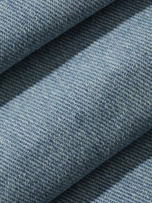 DAZY Distressed Washed Faded Loose Wide Leg Casual Streetwear Vacation Autumn Winter Long Pants Women's Jeans - Blue - View 8