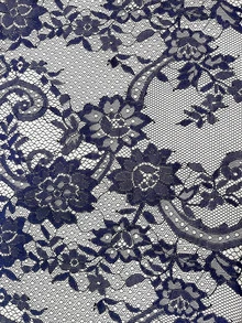 Chikora 大尺碼女款性感透視網紗洋裝 - 藏蓝色 - 查看 15