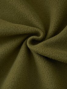 Rusticease Plus Size Women Solid Color Drawstring Hooded Sweatshirt For Daily Wear Autumn Formal Home Wear Going Out Olive Green Casual Baggy - Green - View 6