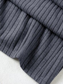 Rusticease Fall/Winter Elegant Women's Casual Drawstring Waist Ribbed Long Pants For Middle-Aged And Elderly Sweatpants New Year Women's Country Pants - Dark Grey - View 5