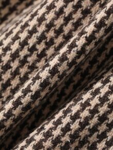 DAZY Women's Plaid Waist Knot Casual Versatile Long Sleeve Jacket Fall - Coffee Brown - View 11