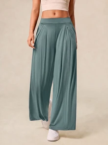 OutZeal Women Sports Pants Daily Casual Vacation UV Protection Cool Touch Wide Leg Active Bottom Summer - Mist Green - View 8