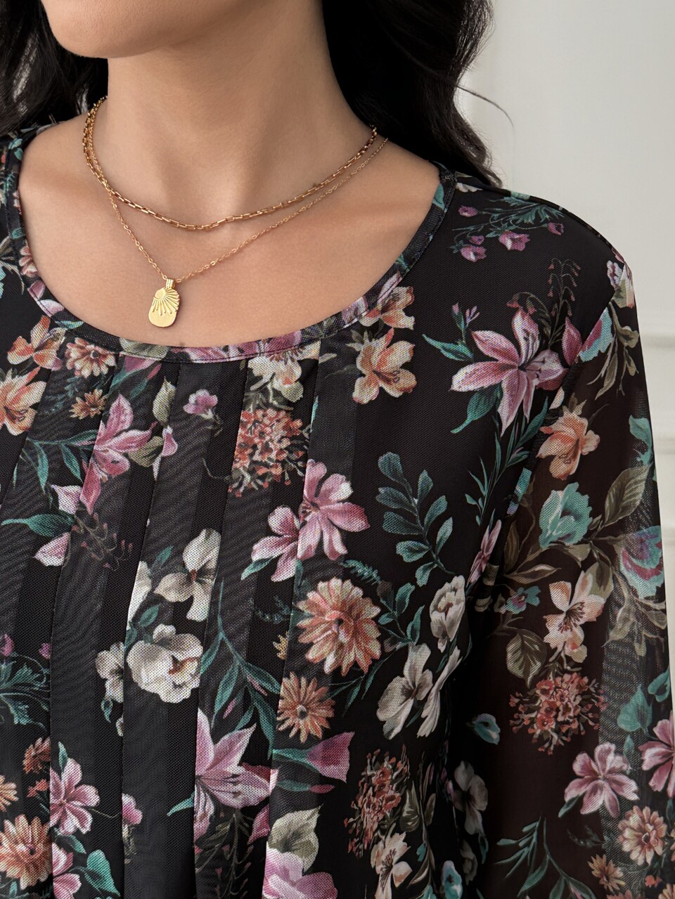 Women's Elegant Commute Floral Print Blouse