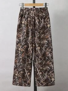 SHEIN Tween Boy Cross Camo Kids Checkerboard Print Casual Loose Pants 3pcs  Pieces Set - Multicolor - View 2