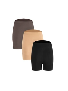 Moonlight&Mama Women's Best-Selling Fashionable Comfortable Minimalist Solid Color High-Value High-Quality Seamless Maternity Panties 3-Pack - Multicolor - View 5