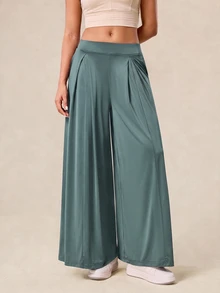 OutZeal Women Sports Pants Daily Casual Vacation UV Protection Cool Touch Wide Leg Active Bottom Summer - Mist Green - View 9
