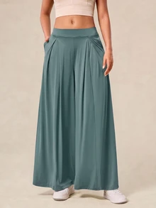 OutZeal Women Sports Pants Daily Casual Vacation UV Protection Cool Touch Wide Leg Active Bottom Summer - Mist Green - View 10