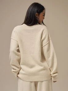 MUSERA ESSENTIALS Women Sweaters - Krim - View 4