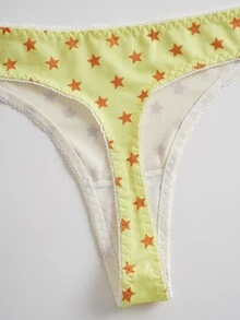 SpongeBob SquarePants | SHEIN Women's Cartoon Print Lingerie Set - Yellow - View 9
