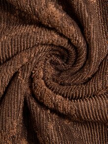 Firerie Setelan 2 Potong Atasan dan Rok Jacquard Warna Polos Elegan Ukuran Plus untuk Wanita, Warna Hijau Tua, Cocok untuk Acara Makan Malam Formal Musim Panas - Coklat - View 10