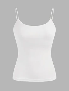 SHEIN EZwear 4件組 春夏基礎款細肩帶背心 - 彩色 - 查看 8