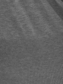 MUSEYN Cardigan Rajut Kasual Wanita Warna Polos Lengan Panjang Model Bahu Longgar Kancing Tunggal - Grey - View 6