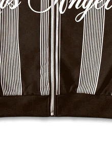 PAVTROS Men's Young Street Streetwear Style, Vintage Ins Hoodie, Knitted Sweatshirt, Plush Leopard Print Fabric, Jacket, Birthday, Dark Brown, Autumn - Coffee Brown - View 5