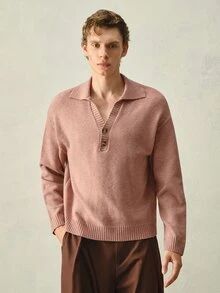 RONVEXI Jerseys para Hombre - Caqui - Ver 1