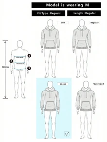 PAVTROS Men's Colorblock Drawstring Hooded Casual Daily Long Sleeve Sweatshirt - Black - View 4
