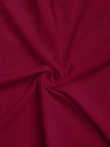 Franclia Women's Plus Size V-Neck Tank Top With Button Decor, Suitable For Commuting, Casual, Home And Dating - Burgundy - View 5