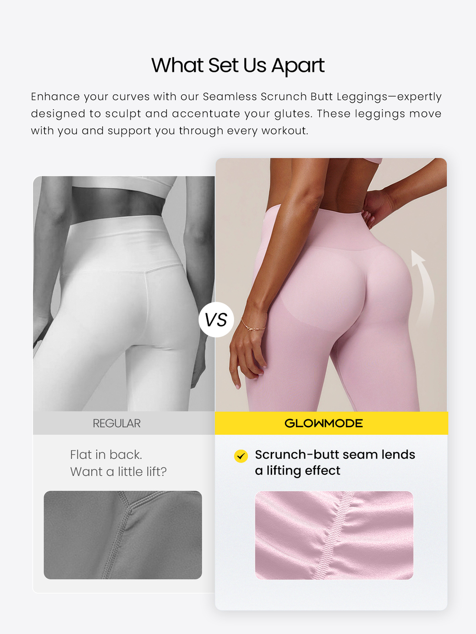 26" Seamless High Rise Butt Scrunch Leggings With Butt-Lifting Scrunch Design Low Impact Yoga Pilates Studio Daily Active Wear