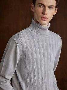 Manfinity CityGents Men Sweaters Office Business Light Grey - Multicolor - View 5