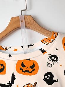 EMERY ROSE Sweatshirt Lengan Panjang Kasual Ukuran Besar dengan Motif dan Kelelawar Halloween - MultiWarna - View 5