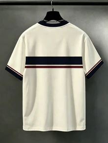 Manfinity Homme 男士休閒舒適上衣 大尺碼男士時尚T恤 優雅百搭上衣套裝 - 彩色 - 查看 2