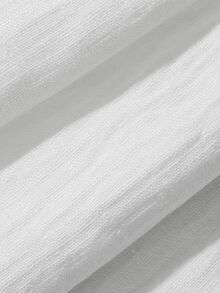 Livesso Curve Hollow Mesh Patchwork Pullover Top And Loose Long Pants Vacation Style Urban Casual Two Pieces Set - White - View 8