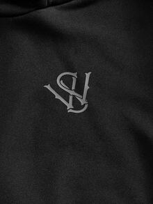 SWAVVY Casual Colorblock Patchwork Men's Hoodie - Black - View 4