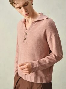 RONVEXI Jerseys para Hombre - Caqui - Ver 3