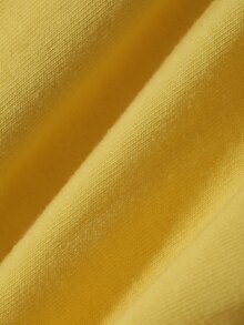 Dazy Plus Set Piyama Baru Musim Semi/Gugur dengan Atasan Longgar dan Celana Panjang Motif Kartun - Kuning - View 4