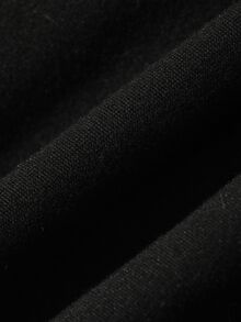 Dazy Plus Plus Size Women's 2 In 1 Design Front Tie Sexy Korean Style Long Sleeve T-Shirt Fall - Black - View 5