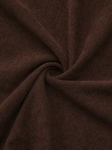 SHEIN Gaun Panjang Elegan Wanita untuk Musim Gugur/Musim Dingin - Coklat - View 5