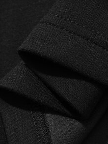 Livesso Plus Size Women's Solid Color Casual Versatile Daily Wear Long Pants - Black - View 3