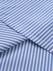 Manfinity Homme Plus Size Men's Striped Casual Long Sleeve Shirt For Daily Wear - Multicolor - View 5