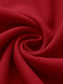 Aveloria Modichic Blazer Wanita Gaya Eropa & Amerika Terbaru, Serbaguna, Elegan, Minimalis, Cocok untuk Komuter, Dekorasi Gesper Logam, Warna Solid, Desain Tanpa Kerah Premium - Burgundy - View 7