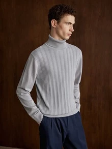 Manfinity CityGents Men Sweaters Office Business Light Grey - Multicolor - View 4