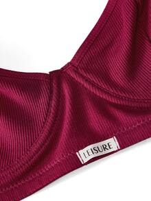 Ocili 5pcs Grey Leisure Underwire Push-Up Bra With Side-Smoothing Design For Women - Multicolor - View 3