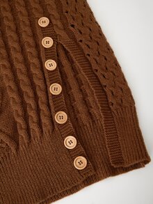 Rusticease Sweater Turtleneck Ukuran Besar Kasual Musim Gugur Gaya Retro 1920 Vintage Longgar Elegan Warna Polos Formal untuk Kantor, Rumah, Liburan, Musim Dingin, dan Thanksgiving - Chocolate Brown - View 5