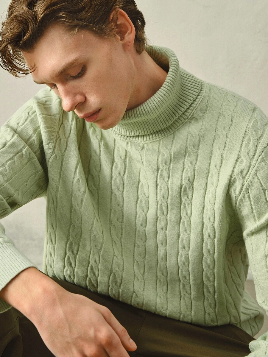 RONVEXI Men Sweaters - Army Green - View 1