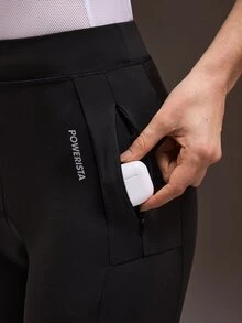 Powerista Women's 9/10 Length Tight Black Cycling Leggings - Black - View 7