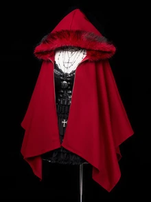 Sunspun Plus Size Women's Fleece Hooded Zip-Up Casual Daily Overcoat Winter - Red - View 6