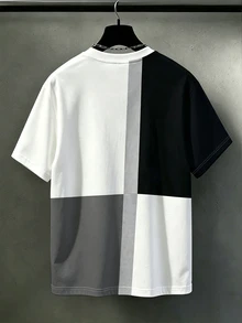 Manfinity Homme 男士休閒舒適上衣 大尺碼男士時尚T恤 優雅百搭上衣套裝 - 彩色 - 查看 2