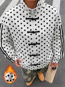 Modelyn Women's Polka Dot Colorblock Casual Versatile Daily Long Sleeve Jacket - Multicolor - View 7