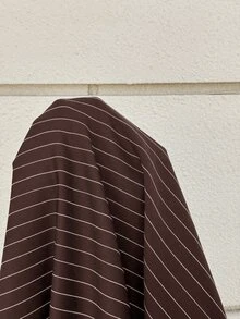 MaterniWear Maternity Fashion Commuter Striped Dress Fall - Coffee - View 8
