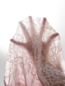 GlowEve CURVE Women's Lace Bowknot Pink Long Sleeve Plus Size Blouse - Pink - View 9