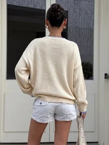 Muchica 女士毛衣 - 杏色 - 查看 2