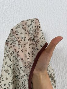 Lounesse 秋冬休閒極簡打結 A 字版型長袖大尺碼襯衫，綠色 - 彩色 - 查看 7