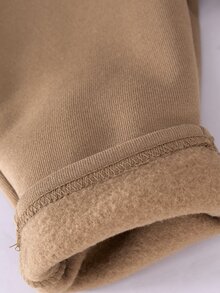 SHEIN 男嬰卡通熊拼接翻領長袖套頭上衣與鬆緊腰長褲 2 件套 - 白色 - 查看 8