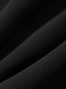 Dazy Plus Solid Color Wrap Fishtail Skirt Elegant Versatile Commute Black Long Skirt Fall Dinner Formal - Black - View 6