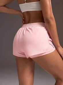 Powerista 女款黑白粉 2-in-1 短褲 3 件式運動套裝 - 彩色 - 查看 6